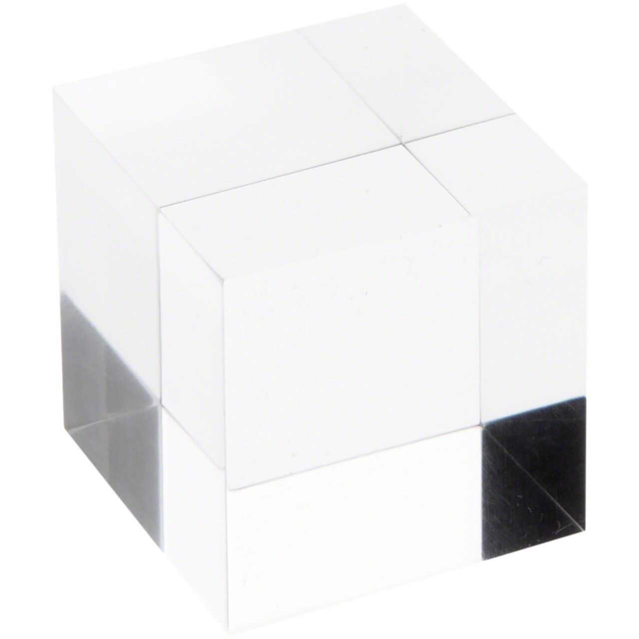 Plymor Clear Polished Acrylic Square Display Block, 1.5" H x 1.5" W x 1.5" D